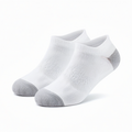 Chaussettes basses 35-38 en textile blanc gris respirantes