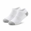 Chaussettes basses 35-38 en textile blanc gris respirantes