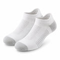 Chaussettes basses 35-38 blanches en maille textile respirante pour sport