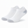Chaussettes basses 39-42 en maille blanche et grise respirantes pour sport