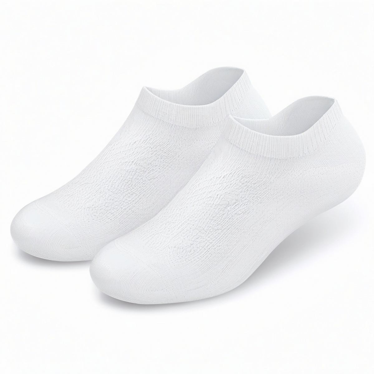 Chaussettes invisibles 43-46 en maille blanche respirante pour sport