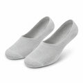 Chaussettes invisibles 39-42 en maille grises respirantes pour chaussures basses
