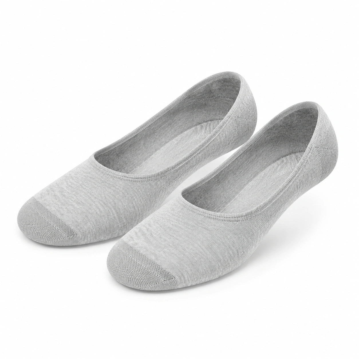Chaussettes invisibles 39-42 en maille textile grises pour chaussures basses - légères et extensibles