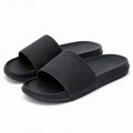 Claquettes taille 42/43 noires en matière synthétique - chaussures ouvertes à enfiler