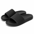 Claquettes taille 42/43 noires en matière synthétique - chaussures ouvertes à enfiler