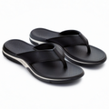 Tongs homme taille 42/43 noires en matière synthétique à semelle antidérapante