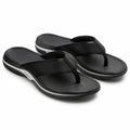 Tongs homme taille 42/43 noires en matière synthétique à semelle antidérapante